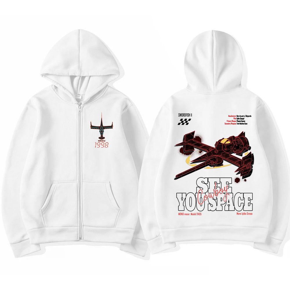 マンガカウボーイビバップスパイクシュピーゲルジップアップパー - Mens Fashion Zip Up Hoodies のレビューと価格