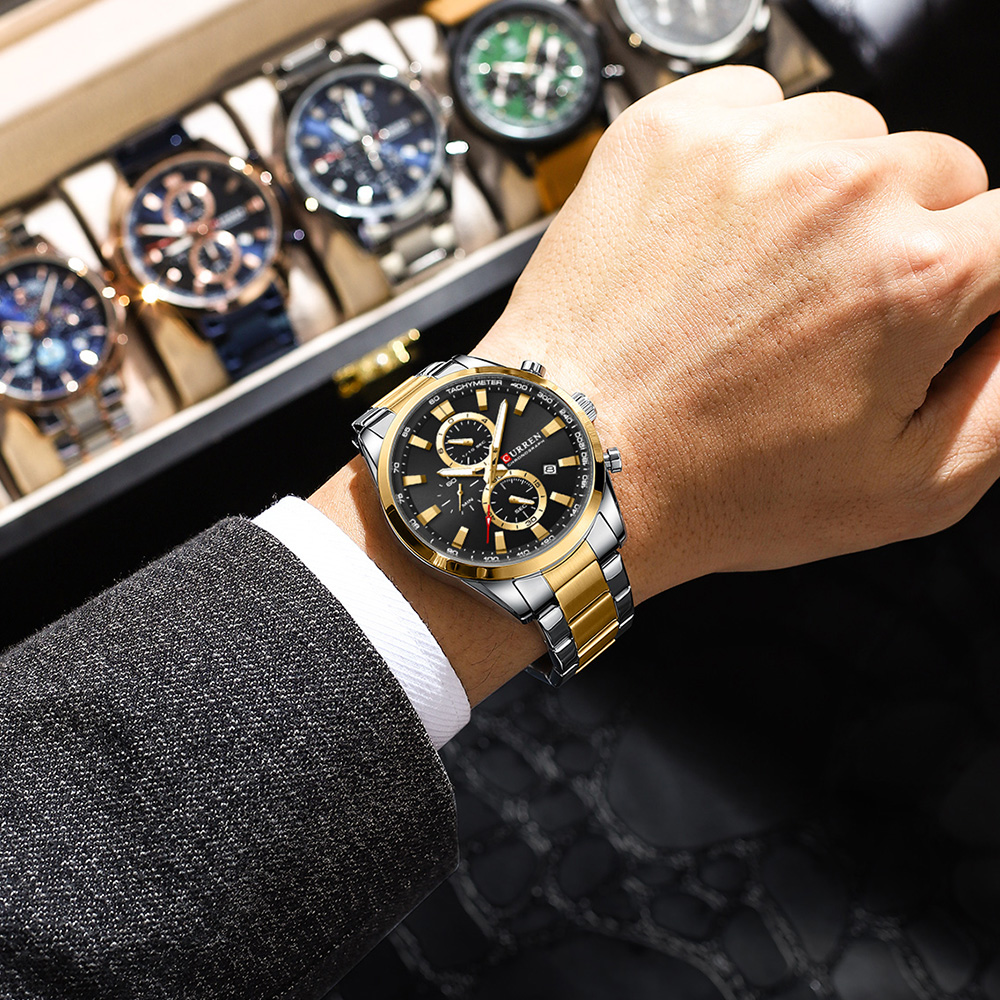 カレンカジュアルクォーツクロノスポーツ腕時計ブランド男性用ス - Men'S Fashion Jewelry のレビューと価格