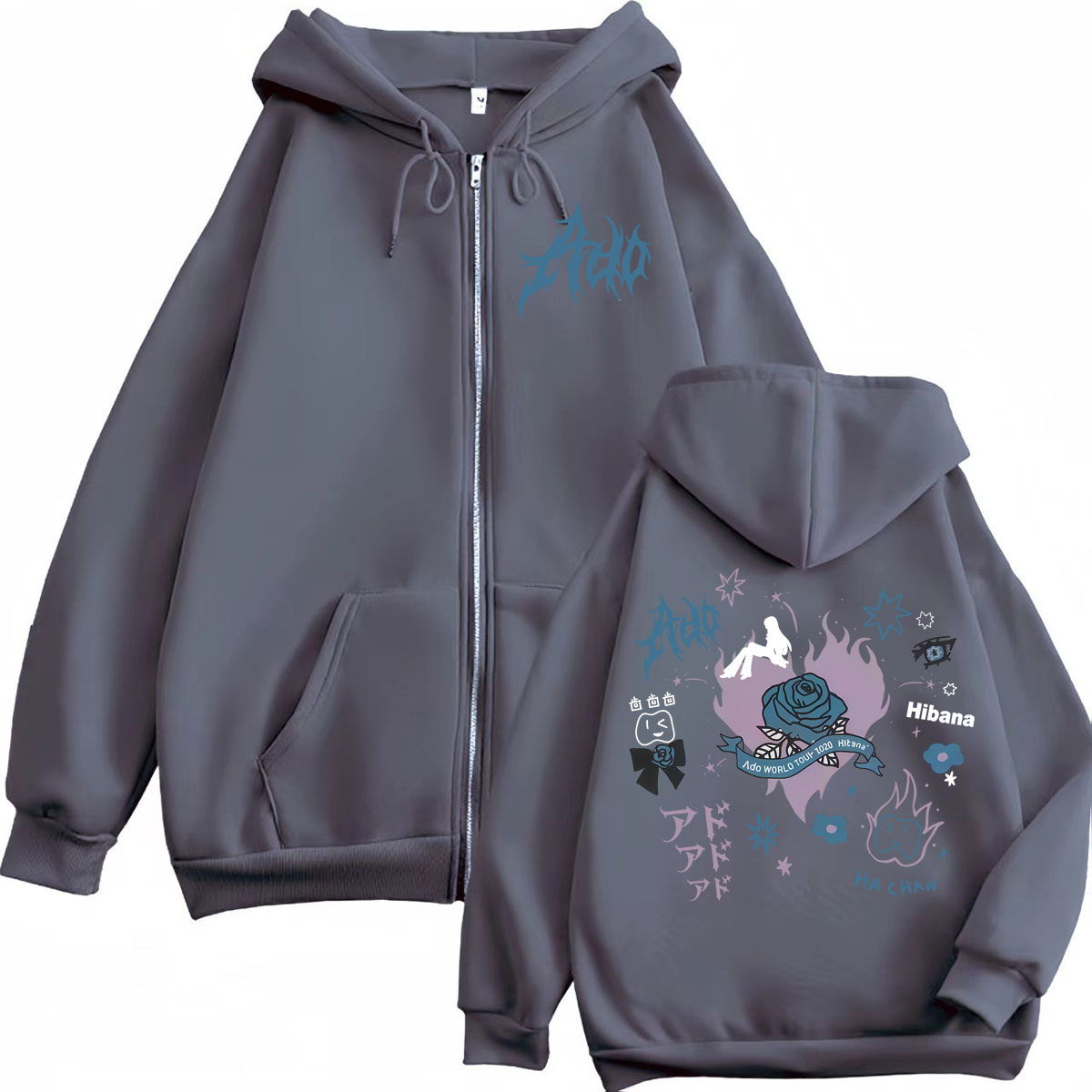 歌手アド火花ワールドツアー 2025 ジッパーパーカー原宿和 - Mens Fashion Zip Up Hoodies のレビューと価格