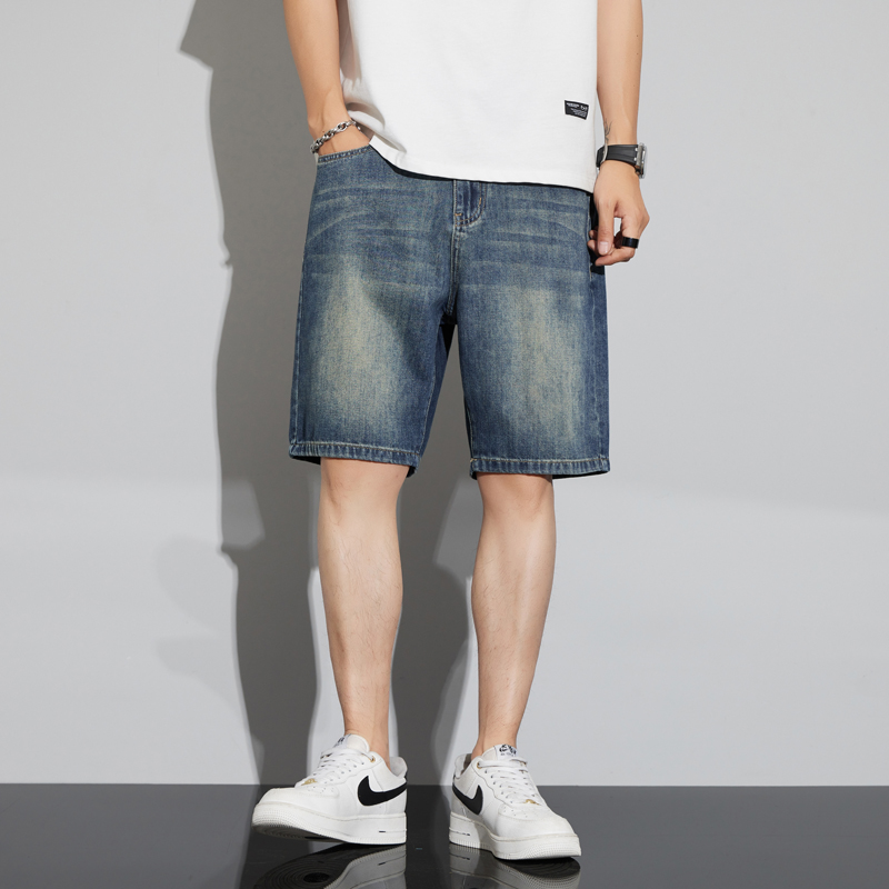 メンズヴィンテージデニムショートパンツ夏薄いファッションスト - Jeans Pants Fashion Men のレビューと価格