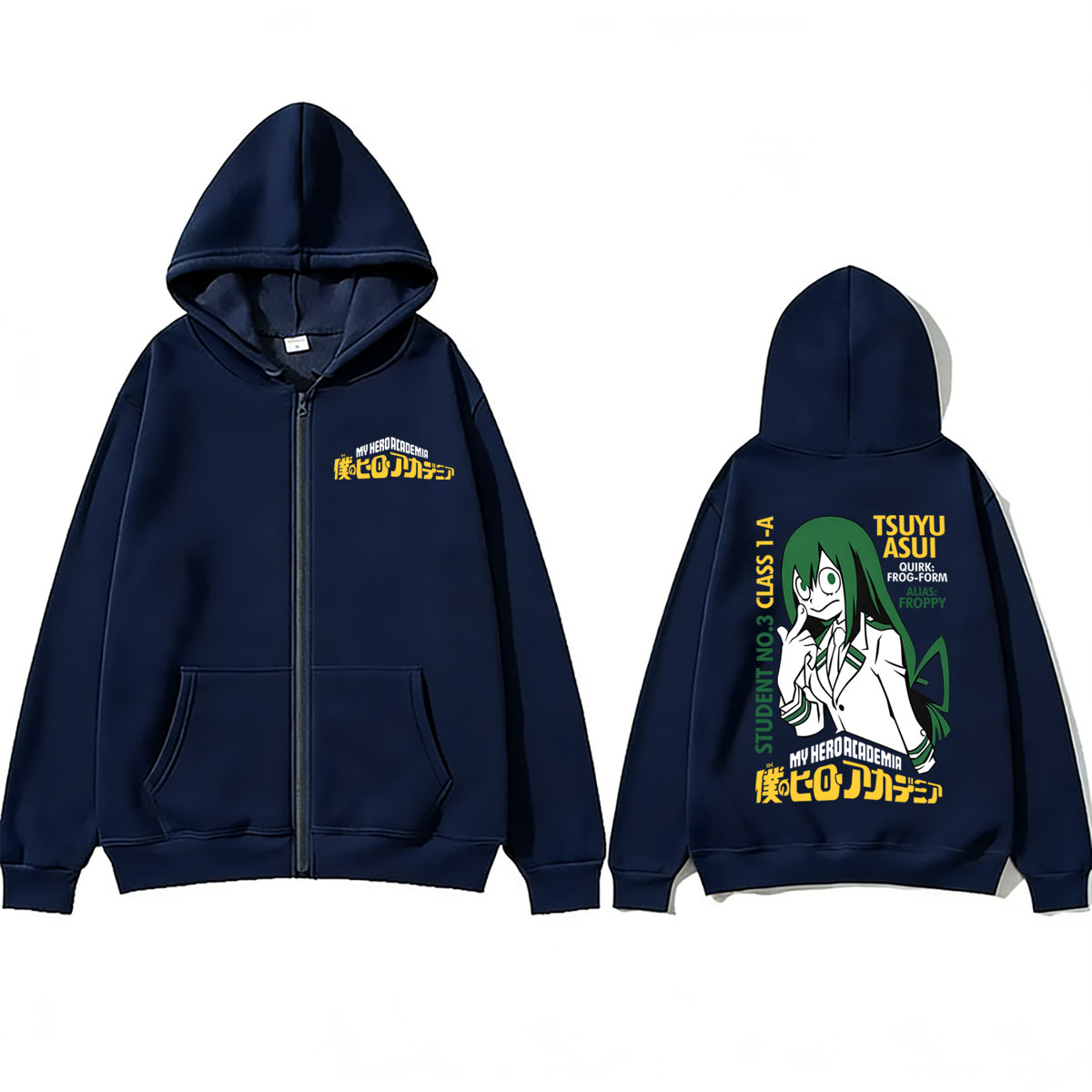 アニメ僕のヒーローアカデミア つゆあすい ジップアップパーカ - Mens Fashion Zip Up Hoodies のレビューと価格
