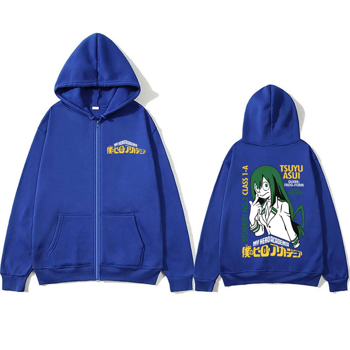 アニメ僕のヒーローアカデミア つゆあすい ジップアップパーカ - Mens Fashion Zip Up Hoodies のレビューと価格
