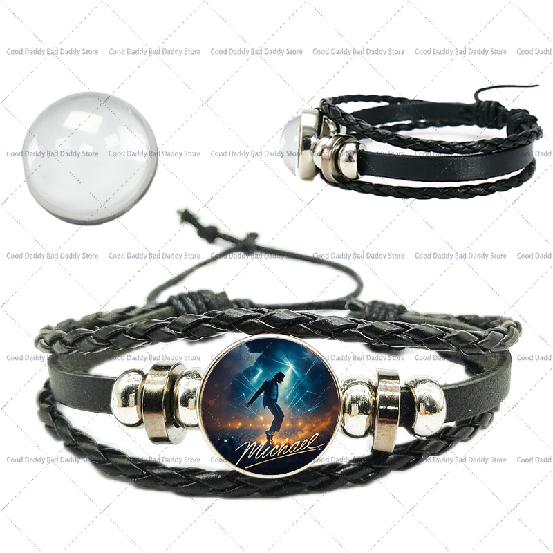 マイケル・ジャクソン織り手編みロープブレスレット メンズ レ - Men'S Fashion Jewelry のレビューと価格