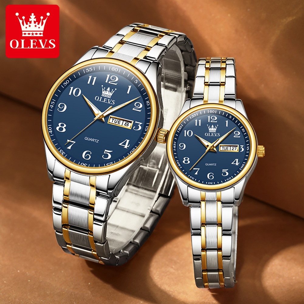 Olevs-男性と女性のための防水発光腕時計、カップルのクォ - Mens Fashion In 40S のレビューと価格