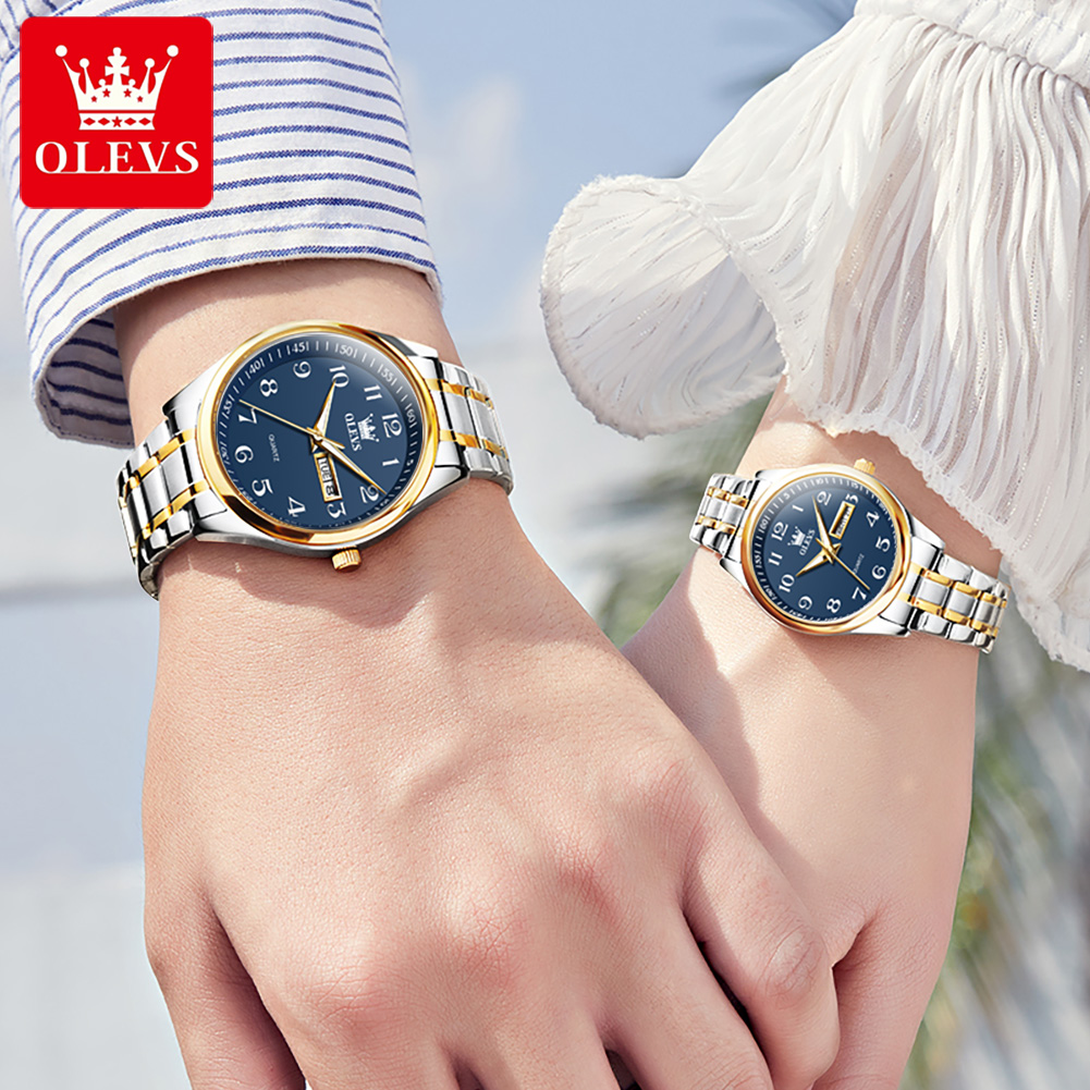 Olevs-男性と女性のための防水発光腕時計、カップルのクォ - Mens Fashion In 40S のレビューと価格