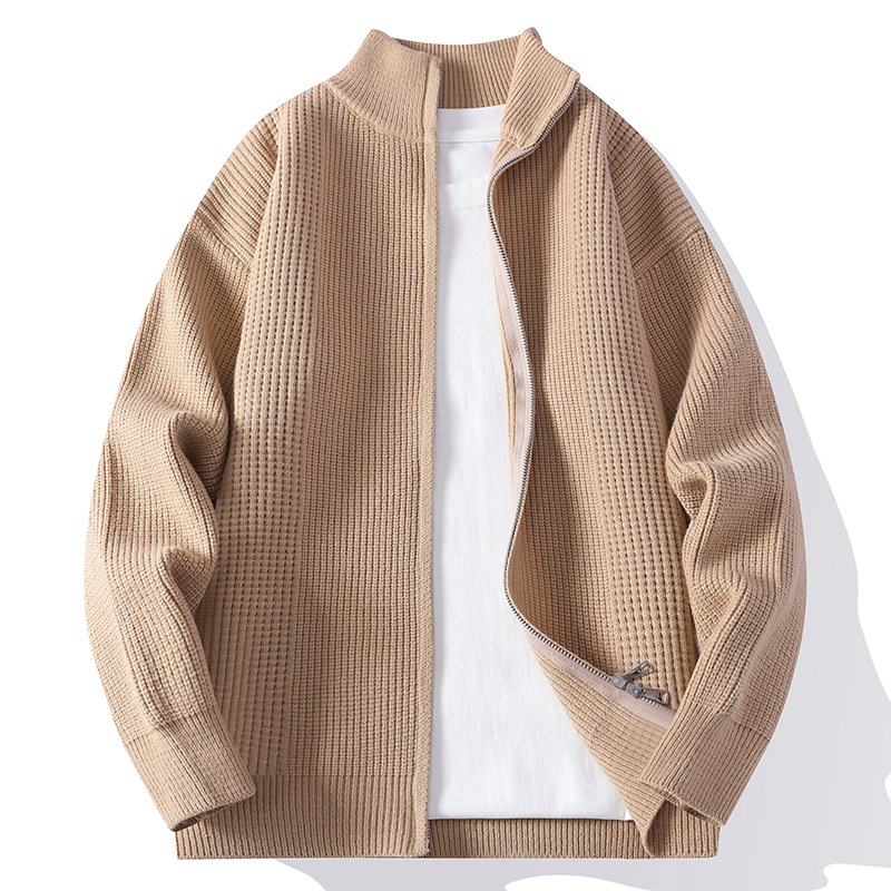 ジャケットコート、メンズ2025新作、メンズジップアップ無地 - Men'S Fashion Zip Sweater のレビューと価格
