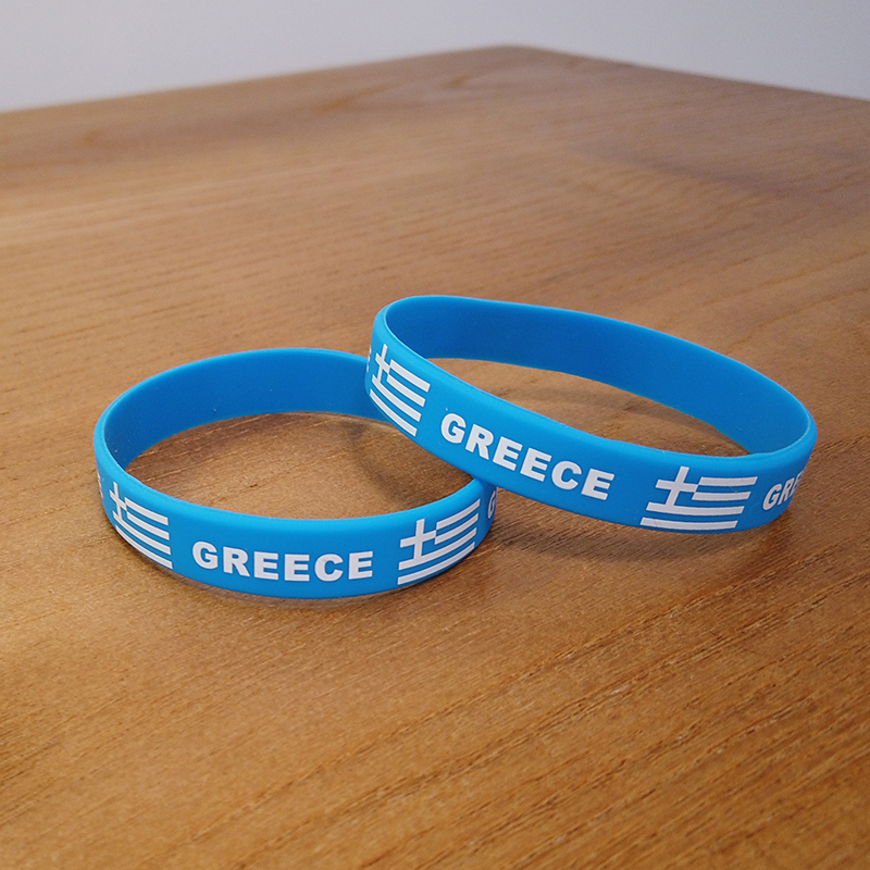 2 個ギリシャ国旗リストバンドスポーツシリコーンブレスレット - Men'S Fashion Greece のレビューと価格