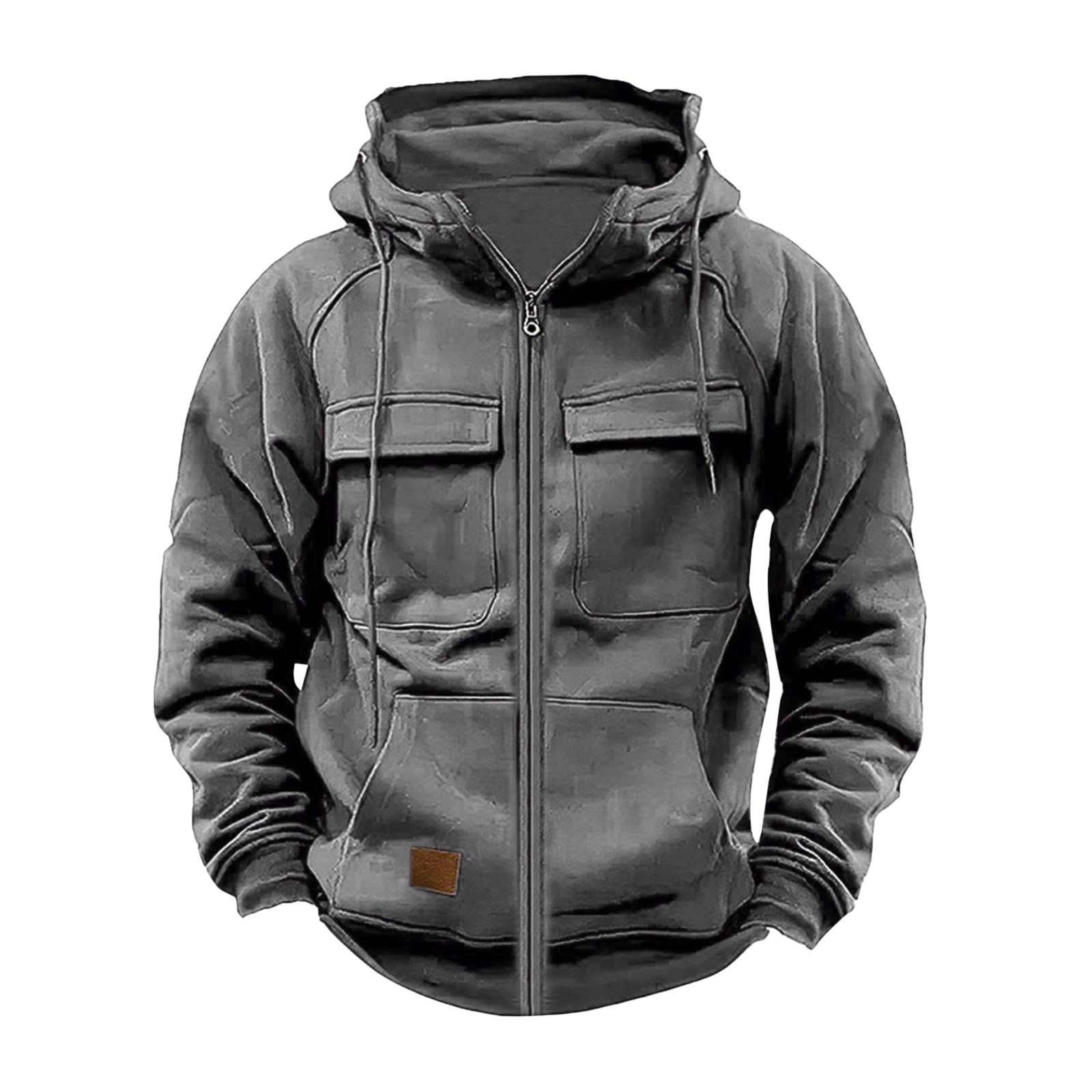 メンズカジュアルジップアップカーディガンスポーティーフード付 - Mens Fashion Zip Up Hoodies のレビューと価格