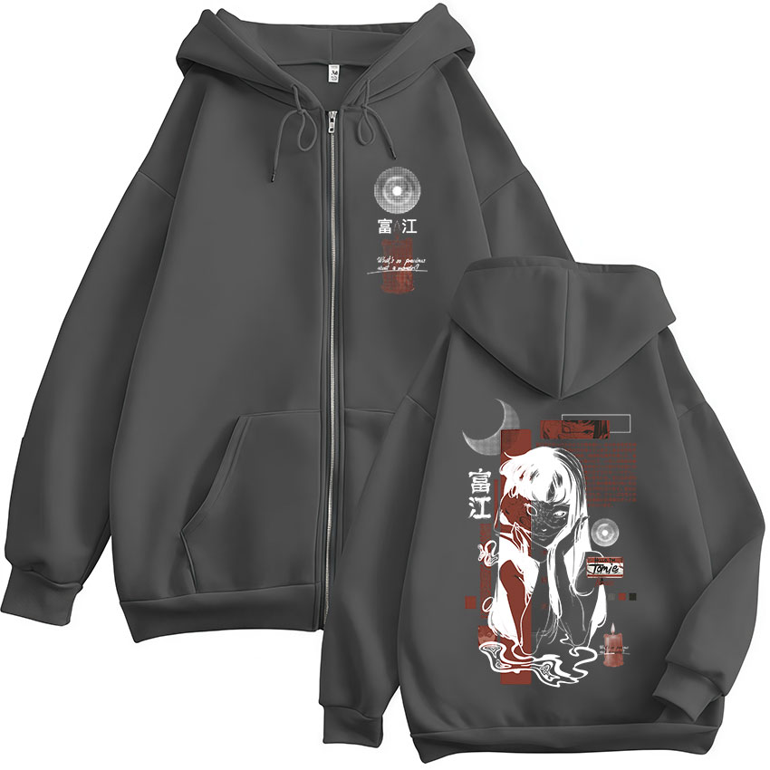 トミエ・ジュンジ・イトアニメマンガゴシックジッパーパーカーメ - Mens Fashion Zip Up Hoodies のレビューと価格