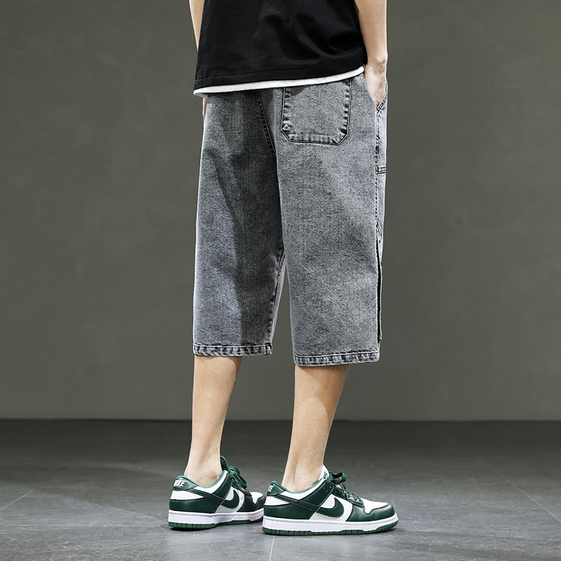 韓国スタイルメンズロングショーツ 3/4丈デニムバミューダ男 - Jeans Pants Fashion Men のレビューと価格