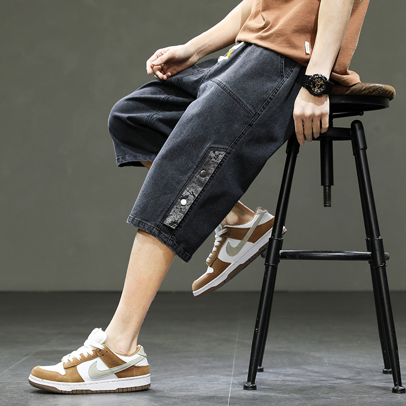 韓国スタイルメンズロングショーツ 3/4丈デニムバミューダ男 - Jeans Pants Fashion Men のレビューと価格
