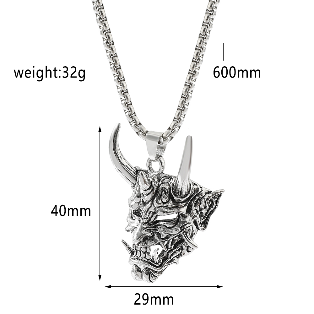 ハンサムラスカルゴーストマスクペンダントネックレスゴールド& - Men'S Fashion Jewelry のレビューと価格