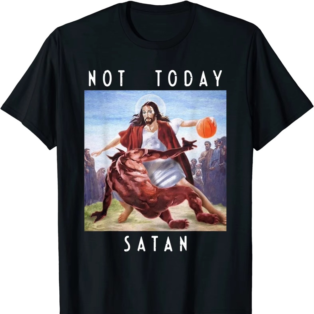 Not Today サタン ジーザス vs サタン バスケッ - Men'S Fashion Today のレビューと価格