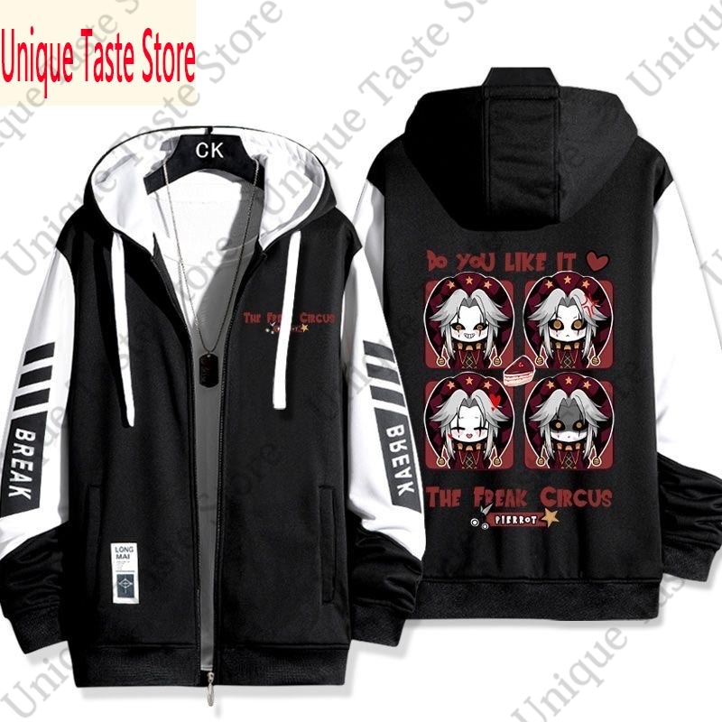 フリークサーカスジッパーパーカー漫画ファッションピエロプリン - Mens Fashion Zip Up Hoodies のレビューと価格