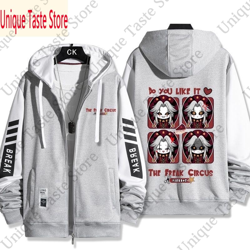 フリークサーカスジッパーパーカー漫画ファッションピエロプリン - Mens Fashion Zip Up Hoodies のレビューと価格