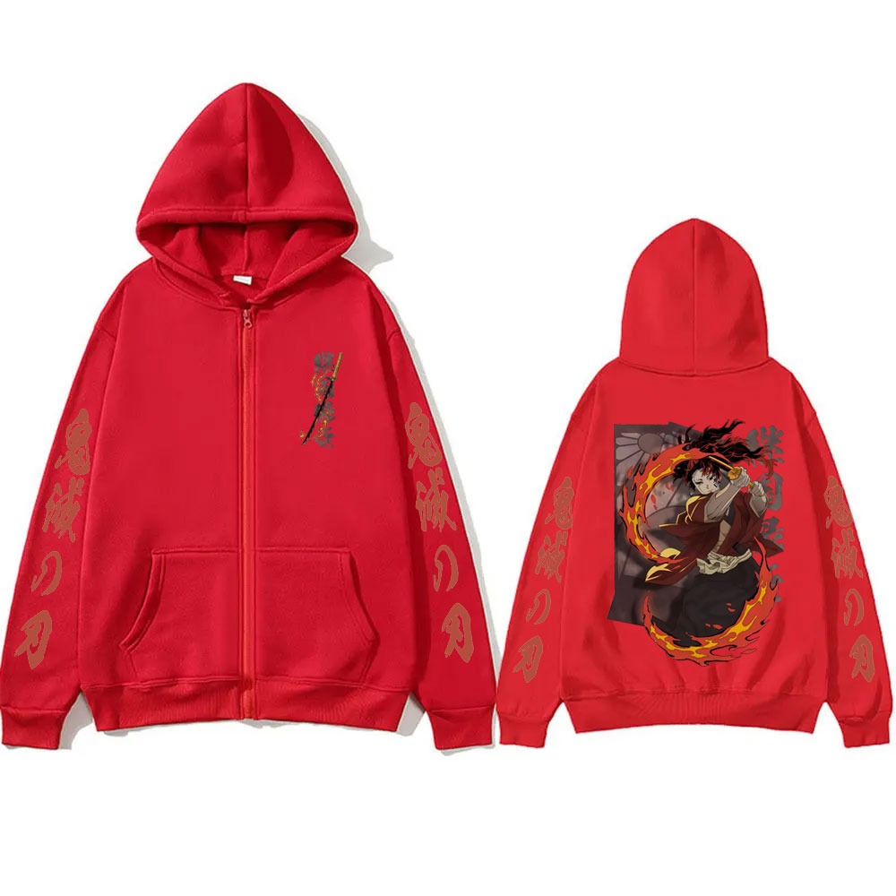 新しい鬼滅の刃継国縁壱グッズジッパーフーディ男性女性ファッシ - Mens Fashion Zip Up Hoodies のレビューと価格
