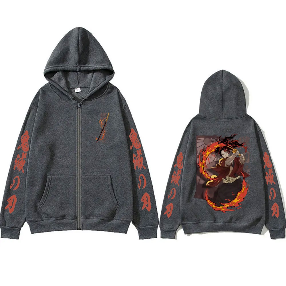 新しい鬼滅の刃継国縁壱グッズジッパーフーディ男性女性ファッシ - Mens Fashion Zip Up Hoodies のレビューと価格