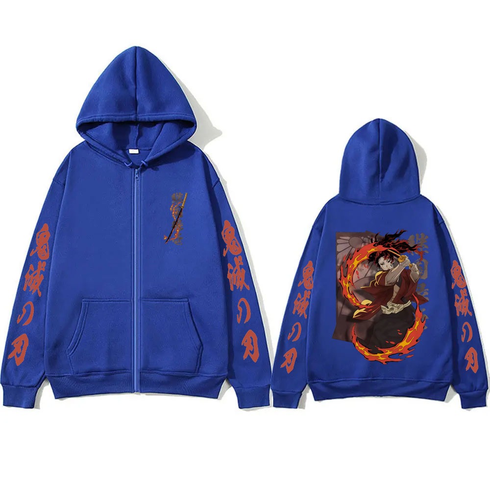 新しい鬼滅の刃継国縁壱グッズジッパーフーディ男性女性ファッシ - Mens Fashion Zip Up Hoodies のレビューと価格