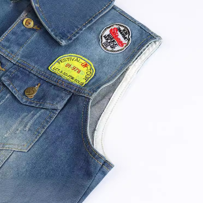 春夏メンズデニムベストヴィンテージコットンジーンズチョッキメ - Men'S Fashion Vest With Jeans のレビューと価格