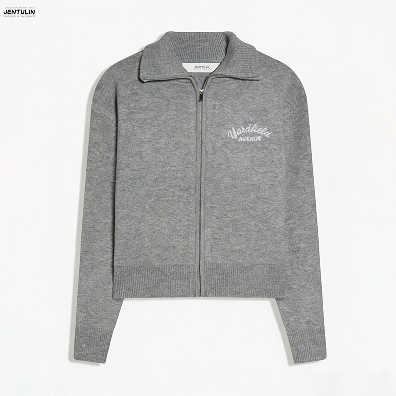 レトロスプライス加工 ​ ​ ジッパーニットセーター女性ファ - Men'S Fashion Zip Sweater のレビューと価格