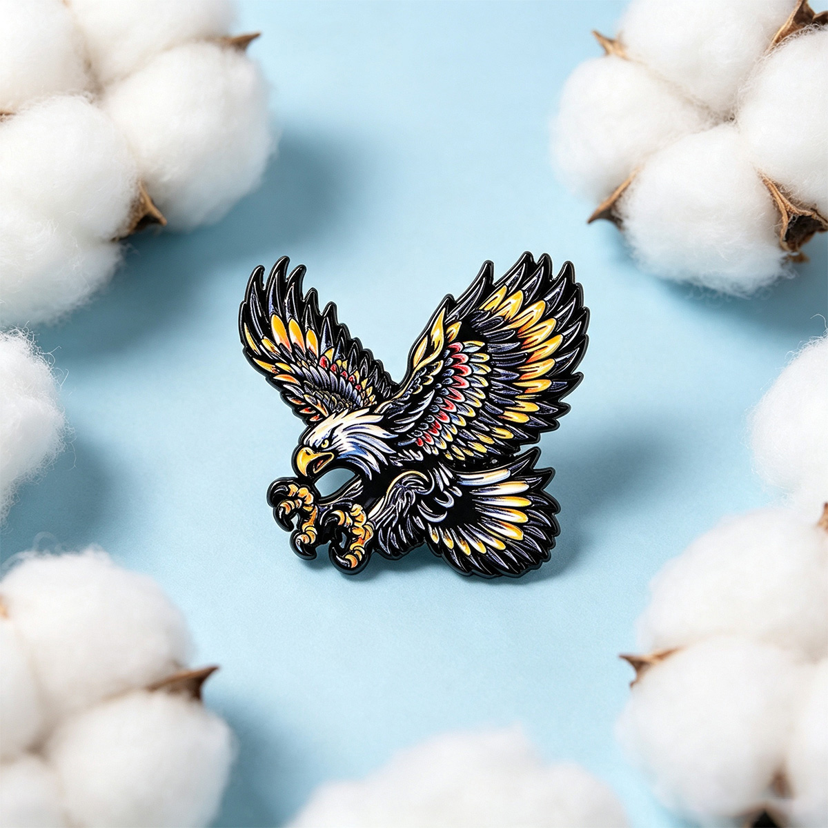 9個入り フライングイーグル エナメルピンバッジ ブローチ  - Men'S Fashion Jewelry のレビューと価格