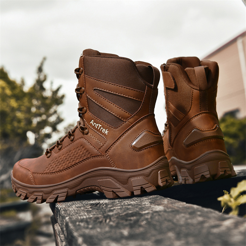 メンズワイルドトレーニングブーツ四季対応ハイカット滑り止め防 - Men'S Fashion Footwear のレビューと価格