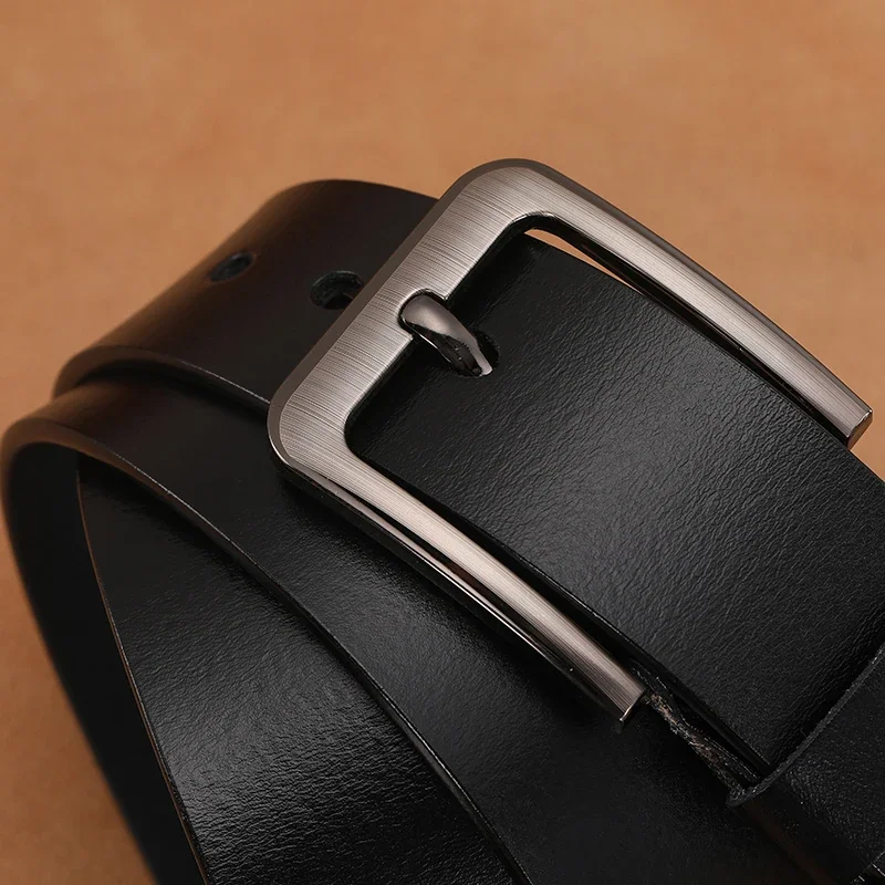男性用本革ベルト,バックルピン,ウエストストラップ,高品質, - Leather Belt Braided のレビューと価格