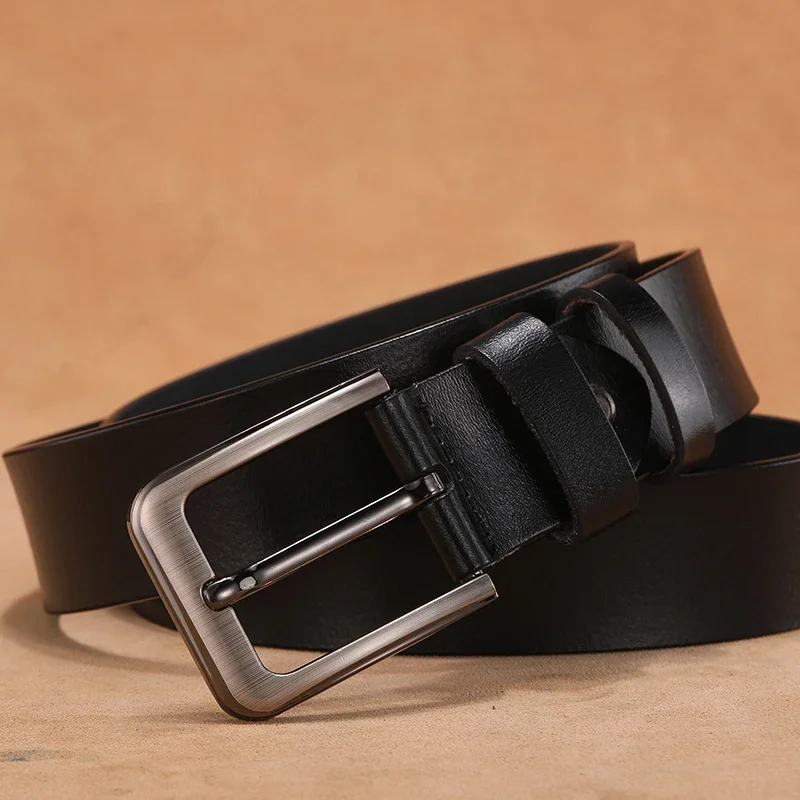 男性用本革ベルト,バックルピン,ウエストストラップ,高品質, - Leather Belt Braided のレビューと価格