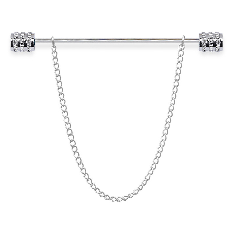 新しいメンズブローチシャツスタンドアップカラーピン固定クラス - Men'S Fashion Jewelry のレビューと価格