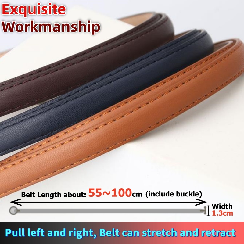 1.3cm幅 1M レディース OTクラスプバックルベルト  - Leather Belt Braided のレビューと価格