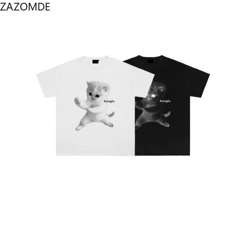 ZAZOMDE Ins トレンディなスローガングラフィック  - Mens Fashion Style Images のレビューと価格