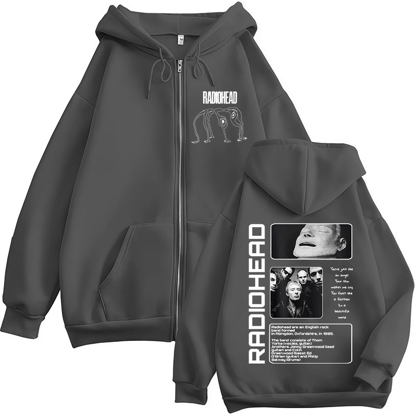 ロックバンド ラジオヘッド ザ ベンドス ジッパー パーカー - Mens Fashion Zip Up Hoodies のレビューと価格