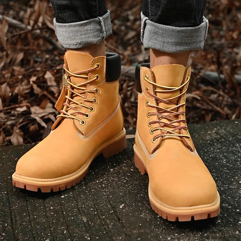 ブーツ メンズ ハイカットブーツ 高品質 レディース レザー - Men'S Fashion Footwear のレビューと価格
