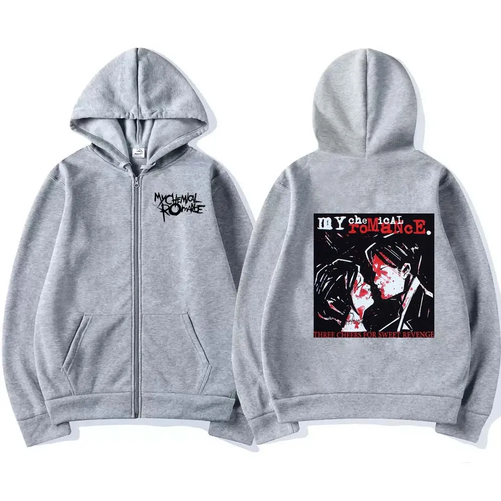 私のロマンス-男性用の化学ジッパー付きフード付きスウェットシ - Mens Fashion Zip Up Hoodies のレビューと価格