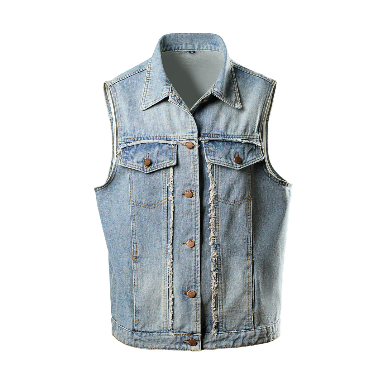 春夏メンズデニムベストファッションヴィンテージカジュアルノー - Men'S Fashion Vest With Jeans のレビューと価格