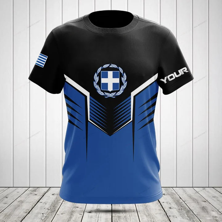 カスタム名夏カジュアルギリシャ国旗グラフィック Tシャツファ - Men'S Fashion Greece のレビューと価格