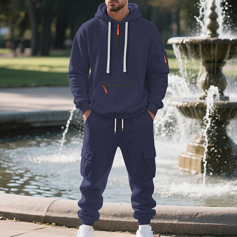 メンズスポーツスーツスタイル秋冬フリースメンズカジュアルスポ - Men'S Fashion Zip Sweater のレビューと価格