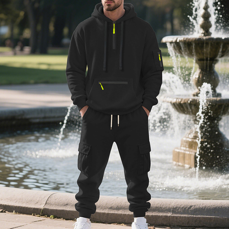 メンズスポーツスーツスタイル秋冬フリースメンズカジュアルスポ - Men'S Fashion Zip Sweater のレビューと価格